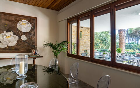 Villa La Pineta: Plante, Bâtiment, Propriété, Fenêtre, Pot De Fleur, Cadre, Plante D'Appartement, Design Intérieur, Bois, Salon