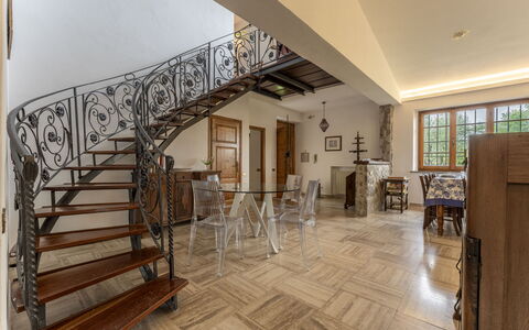 Casa Di Luca, Pool, Castelnuovo Berardenga: Propriété, Bois, Design Intérieur, Bâtiment, Salle, Escaliers, Sol, Sol, Salon, Immobilier