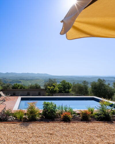 Casa Di Luca, Pool, Castelnuovo Berardenga: Piscine, Paysage, Jardin, Aménagement Paysager, Recours, Eco Hôtel, Ombre, Balancelle, Mobilier De Jardin, Biens