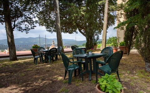 Villa Badiuzza: Plante, Meubles, Table, Chaise, Ciel, Arbre, Ombre, Mobilier De Jardin, Tableau De Plein Air, Bois
