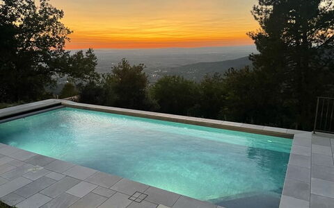 Villa Luana: L'Eau, Ciel, Propriété, Jour, Piscine, Plante, Bleu Azur, Rectangle, Ombre, Arbre