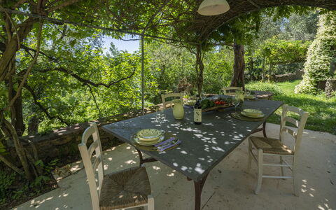 La Casa Dei Limoni, Camaiore, Pet Friendly, Wifi: Meubles, Table, Chaise, Mobilier De Jardin, Tableau De Plein Air, Table Cuisine Et Salle A Manger, Jardin, Ombre, Arrière-Cour, Printemps