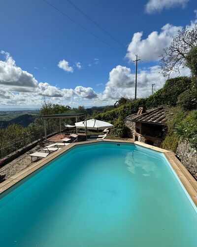 Borgo Bucatra Tramonto: L'Eau, Nuage, Ciel, Ressources En Eau, Jour, Propriété, Plante, Piscine, La Nature, Bleu Azur