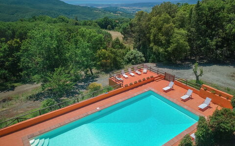 Tenuta De Paoli - Chianni, Pool, Wifi, Privacy, To: L'Eau, Propriété, Ciel, Piscine, Plante, Vert, La Nature, Botanique, Bleu Azur, Arbre