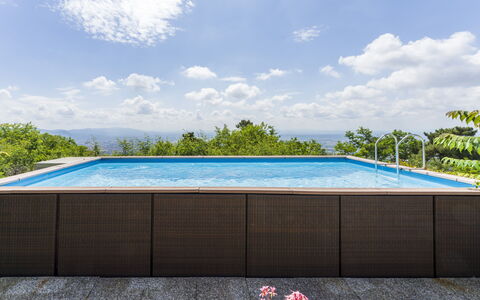 La Casa Di Elda, Holiday Home With Pool, Uzzano, T: Ciel, L'Eau, Nuage, Piscine, Rectangle, Plante, Mobilier De Jardin, Ombre, Arbre, Loisir