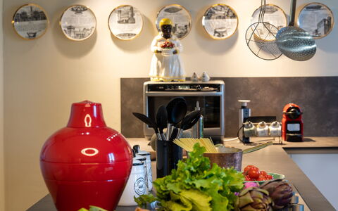 Sunset Sea View, Baratti, Populonia, Wifi, Ac: Aliments, Jaune, Vaisselle, Design Intérieur, Aliments Naturels, Comptoir, Appareil De Cuisine, Électroménager, Cuisine