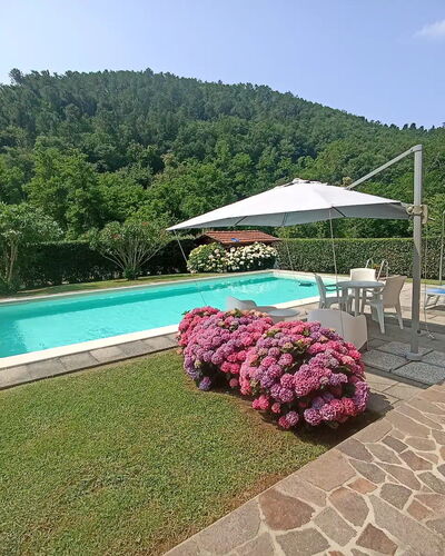 Villa Carducci: Ciel, Plante, L'Eau, Propriété, Piscine, Parapluie, Fleur, Mobilier De Jardin, Ombre, Arbre