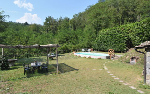 Casa Antelminelli: Plante, Ciel, Communauté Des Plantes, L'Eau, Arbre, Paysage Naturel, Nuage, Lot Terre, Piscine, Herbe