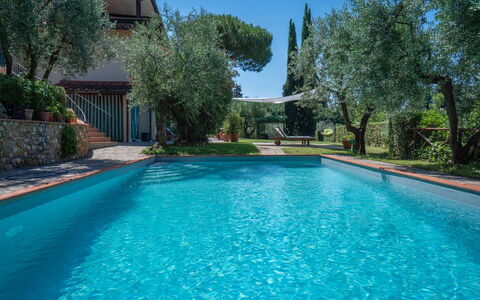 Chianti Hills Apartment, Pool, Ac: L'Eau, Plante, Propriété, Bleu Azur, La Nature, Bleu, Ciel, Piscine, Arbre, Herbe