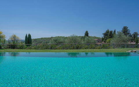 Chiara House In Galenda, Chianti, Pool And Nature: L'Eau, Ciel, Ressources En Eau, Plante, La Nature, Arbre, Paysage Naturel, Lac, Cotiers Et Relief Océaniques, Piscine