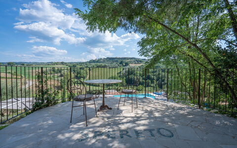 Correggiolo Spereto Apartment With Pool, Montaione: Plante, Nuage, Ciel, Communauté Des Plantes, Paysage Naturel, Lot Terre, Ombre, Arbre, Espace Public, Loisir