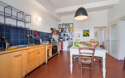 Poggetti San Luigi Country Home Follonica: Cabinetry, Meubles, Comptoir, Table, Propriété, Chaise, Cuisine, Bois, Design Intérieur, Bâtiment