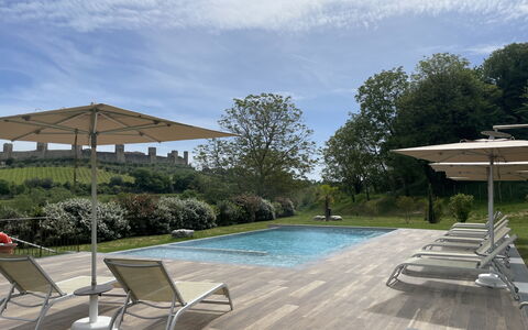 Le Volte, Borgo Campassini, Monteriggioni: Piscine, Mobilier De Jardin, Meubles, Balancelle, Chaise, Composite, Ombre, Jardin, Recours, Parapluie