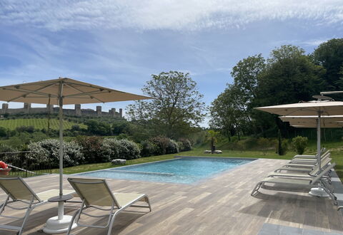 Le Torri, Borgo Campassini, Monteriggioni: Piscine, Mobilier De Jardin, Meubles, Balancelle, Chaise, Composite, Ombre, Jardin, Recours, Parapluie