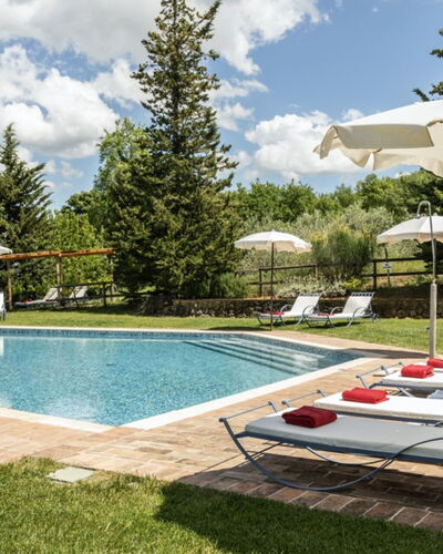 Podere Monti: Piscine, Meubles, Mobilier De Jardin, Balancelle, Recours, Jardin, Chaise, Parapluie, Ombre, Eco Hôtel