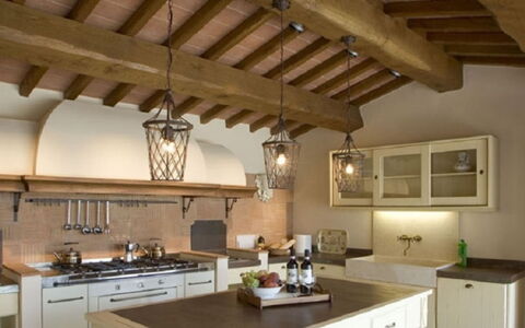 Villa Santa Virginia: Cuisine, Design Intérieur, Meubles, Sol, Plafond, Domicile, Comptoir, Cabinetry, Sol, Luminaire