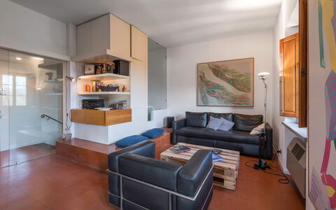 Il Villino Del Collezionista With Pool In Pistoia: Meubles, Design Intérieur, Sol, Mur, Sol, Canapé, Bois, Pièce, Plafond, Salon