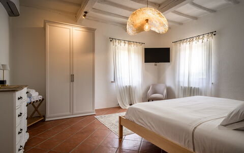 Montaione Country House Amarrante, Pool, Ac: Lit, Chambre, Meubles, Design Intérieur, Drap De Lit, Bois, Sol, Literie, Sol, Plafond