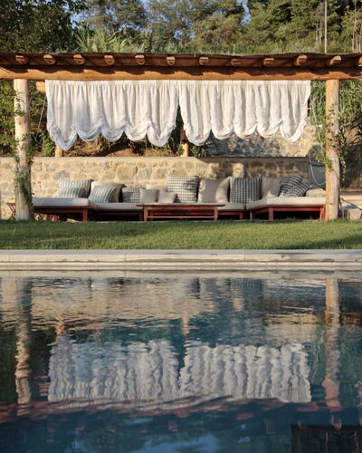 Casale le Fonti: Meubles, Mobilier De Jardin, Dalle, Piscine, Ombre, Loisir, Recours, Matériau Naturel, Conception, Dur