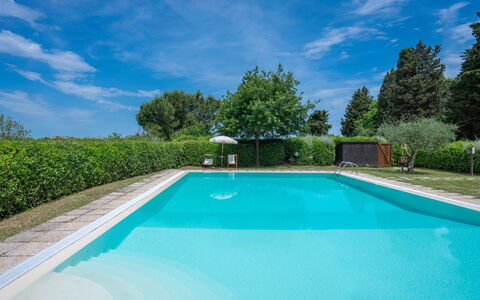 Casa Viola Pool, Wifi, Montaione: Bleu, Piscine, Recours, Jardin, Aménagement Paysager, Ombre, Arrière-Cour, Eco Hôtel, Caractéristique De L'Eau, Thermes
