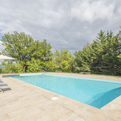 Cottage Monti Pet Friendly With Shared Pool: Piscine, Ombre, Aménagement Paysager, Conception, Tuile, Recours, Dalle, À Feuilles Persistantes
