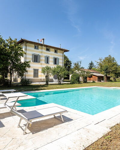 Villa Amelia: Bleu, Piscine, Maison, Domicile, Biens, Recours, Mobilier De Jardin, Villa, Jardin, Manoir