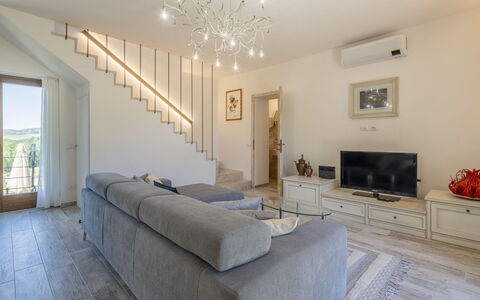 Villetta Cafaggio, Ac, Wifi, Panzano In Chianti: Canapé, Meubles, Design Intérieur, Sol, Salon, Sol, Plafond, Pièce, Domicile