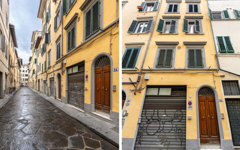 San Cristofano Blu Apartment Santa Croce, Florence: Mur, Quartier, Appartement, Porte, Béton, Condominium, Ruelle, Trottoir, Peindre, Balcon