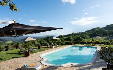 Villa Anna: Piscine, Mobilier De Jardin, Parapluie, Loisir, Recours, Des Loisirs, Ombre, Eco Hôtel, Balancelle, Aménagement Paysager