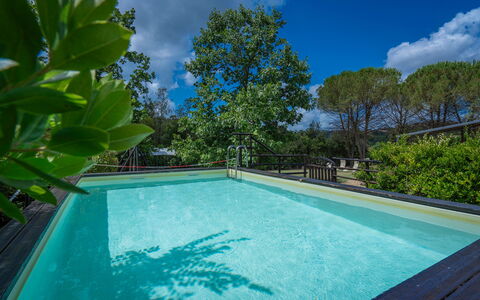 Casale La Canigiana, House, Pool, San Miniato: Bleu, L'Eau, Piscine, Composite, Recours, Eco Hôtel, Ombre, Caractéristique De L'Eau, Réflexion, Aménagement Paysager
