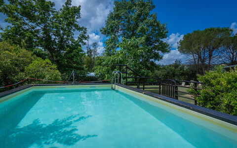 Casale La Canigiana, House, Pool, San Miniato: Bleu, L'Eau, Piscine, Composite, Ombre, Recours, Eco Hôtel, Réflexion, Clôture, Caractéristique De L'Eau