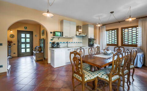 Casale La Canigiana, House, Pool, San Miniato: Design Intérieur, Meubles, Sol, Plafond, Bois, Sol, Pièce, Éclairage, Cuisine, Table Cuisine Et Salle A Manger