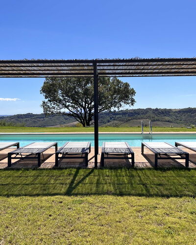 Villa Sassinoro: Piscine, Ombre, Structure En Plein Air, Aménagement Paysager, Pergola, Recours, Pavillon, Eco Hôtel, Mobilier De Jardin