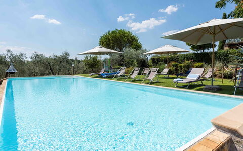 Villa Belchianti: Piscine, Bleu, Recours, Mobilier De Jardin, Balancelle, Thermes, Eco Hôtel, Jardin, Biens, Hacienda