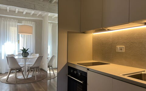 Guelfa 60: Design Intérieur, Mur, Sol, Bois, Meubles, Sol, Plafond, Cuisine, Pièce, Éclairage