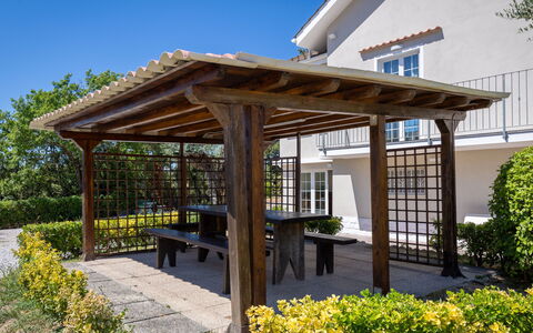 Enda: Bois, Belvédère, Pavillon, Jardin, Ombre, Structure En Plein Air, Pergola, Mobilier De Jardin, Aménagement Paysager