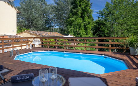 Podere la Botte, Pool, Lari: Piscine, Mobilier De Jardin, Meubles, Recours, Composite, Eco Hôtel, Plate-Forme, Ombre, Chaise, Parapluie