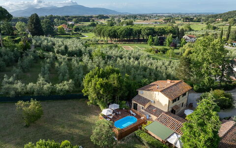 Podere la Botte, Pool, Lari: Piscine, Aliments, Biens, Eco Hôtel, Villa, Hacienda, Vue Du Ciel, Ferme, Recours, Photographie Aérienne