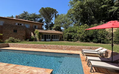 Casale Il Rondò, Private Pool, Città della Pieve: Piscine, Mobilier De Jardin, Meubles, Recours, Zone Résidentielle, Balancelle, Dalle, Caractéristique De L'Eau, Jardin