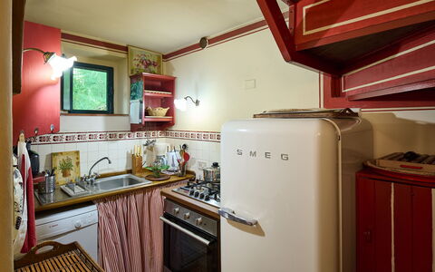 Il Gallinaio, Vivo D'Orcia: Cuisine, Appareil De Cuisine, Principaux Appliance, Design Intérieur, Bois, Comptoir, Sol, Meubles, Éclairage, Pièce