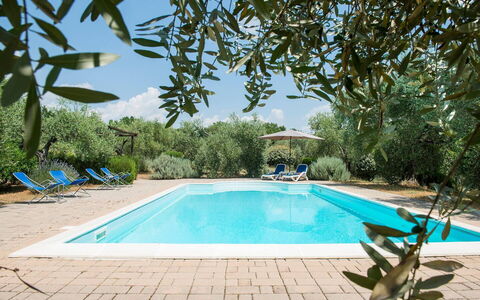 Villa El Olivar: Bleu, Piscine, Biens, Recours, Hacienda, Aménagement Paysager, Mobilier De Jardin, Villa, Eco Hôtel, Arrière-Cour