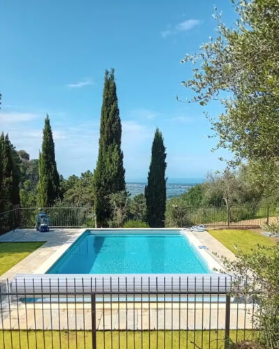 Villa Il Torrazzo, Vista Mare, Massarosa: Piscine, Bleu, Ombre, Biens, Jardin, Recours, Hacienda, Arrière-Cour, Aménagement Paysager, Villa