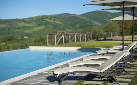 Villa Serena: Montagnes Relief, Piscine, Mobilier De Jardin, Colline, Montagne, Chaîne De Montagnes, Balancelle, Composite, Crête, Recours