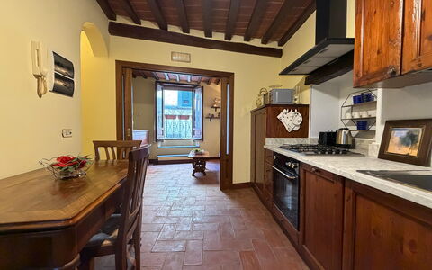 Terrazzino Margherita: Design Intérieur, Sol, Meubles, Bois, Sol, Comptoir, Plafond, Cabinetry, Éclairage, Cuisine