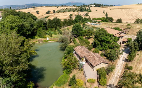 Il Giuncheto, Pool, Amazing View, Umbrian Countrys: Arbre, Maison, Zone Rurale, Paysage, Domicile, Lot Terre, Établissements Humains, Chalet, Biens