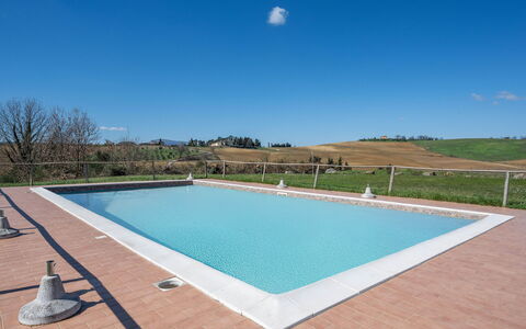 Il Giuncheto, Pool, Amazing View, Umbrian Countrys: Piscine, Composite, Ombre, Recours, Thermes, Caractéristique De L'Eau, Tuile, Mobilier De Jardin, Hacienda, Villa
