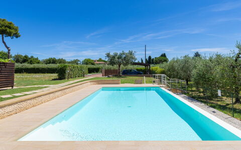 Rose Adriano Home: Bleu, Piscine, Composite, Jardin, Ombre, Aménagement Paysager, Recours, Hacienda, Caractéristique De L'Eau, Tuile