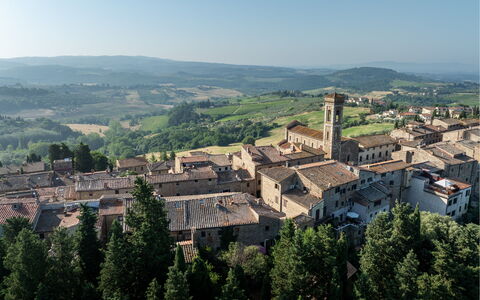 Maison Badia a Passignano: Paysage, Zone Résidentielle, Établissements Humains, Banlieue, Village, Flèche, Vue Du Ciel, Photographie Aérienne, Village De Montagne