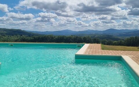 Casa Stella Serena, Podere le Scopaie, Pool: Bleu, Piscine, Aménagement Paysager, Recours, Eco Hôtel, Cumulus, Ville Resort, Ferme, Thermes