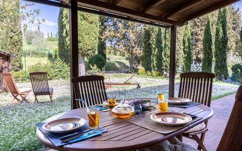 Civico108 Vacation Home, Pool, Castellina in Chian: Meubles, Mobilier De Jardin, Table, Chaise, Tableau De Plein Air, Table Cuisine Et Salle A Manger, Ombre, Jardin, Patio, Table Basse